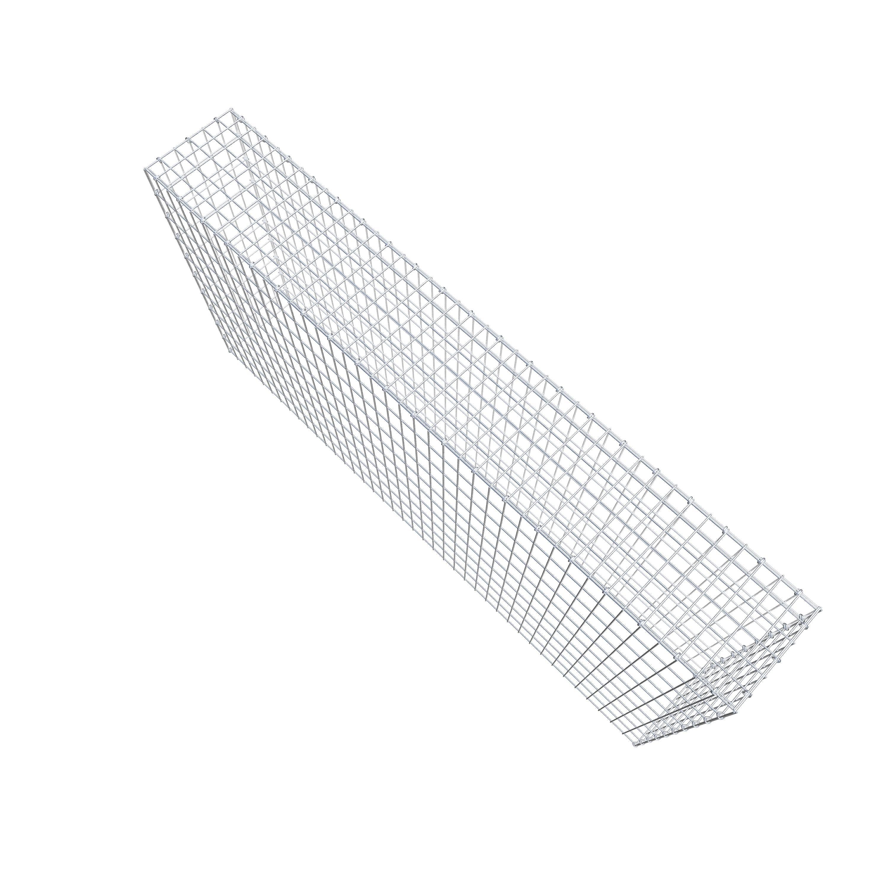 Anbaugabione Typ 3 200 cm x 100 cm x 30 cm (L x H x T), Maschenweite 5 cm x 10 cm, C-Ring