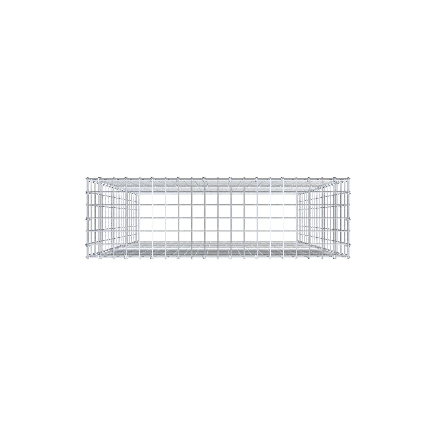 Anbaugabione Typ 3 200 cm x 100 cm x 30 cm (L x H x T), Maschenweite 5 cm x 10 cm, C-Ring