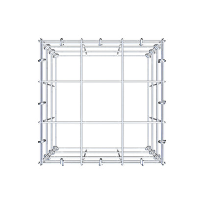 Gabbione aggiuntivo tipo 3 30 cm x 30 cm x 30 cm (L x A x P), maglia 10 cm x 10 cm, anello a C