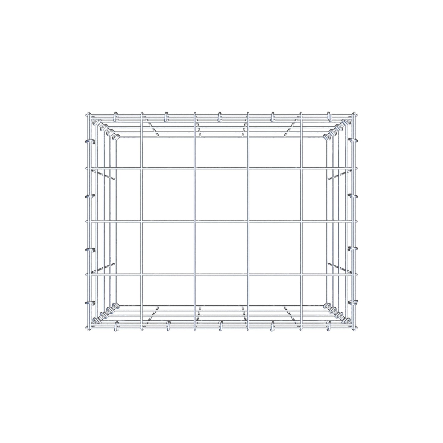 Anbaugabione Typ 3 50 cm x 40 cm x 40 cm (L x H x T), Maschenweite 10 cm x 10 cm, C-Ring
