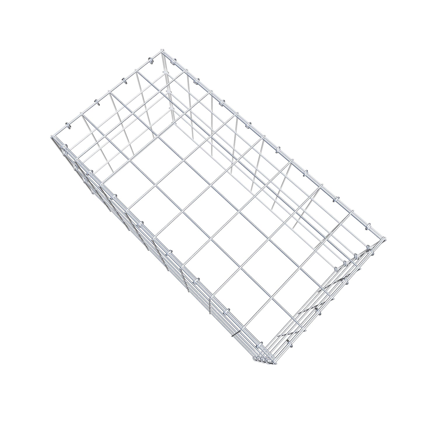 Anbaugabione Typ 3 80 cm x 40 cm x 40 cm (L x H x T), Maschenweite 10 cm x 10 cm, C-Ring