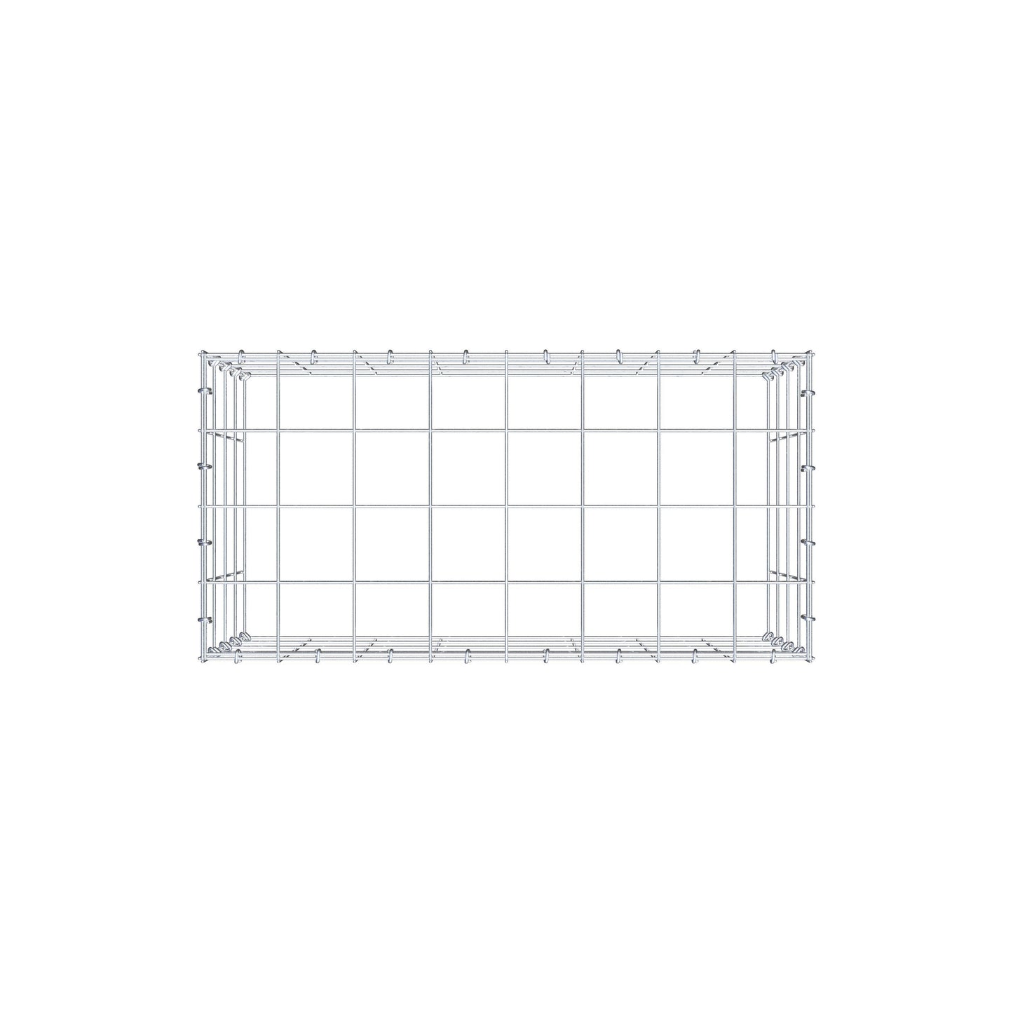 Anbaugabione Typ 3 80 cm x 40 cm x 40 cm (L x H x T), Maschenweite 10 cm x 10 cm, C-Ring