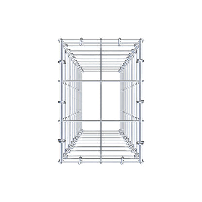 Anbaugabione Typ 3 100 cm x 20 cm x 30 cm (L x H x T), Maschenweite 10 cm x 10 cm, C-Ring