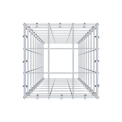 Gabbione aggiuntivo di tipo 3 100 cm x 30 cm x 30 cm (L x A x P), maglia 10 cm x 10 cm, anello a C