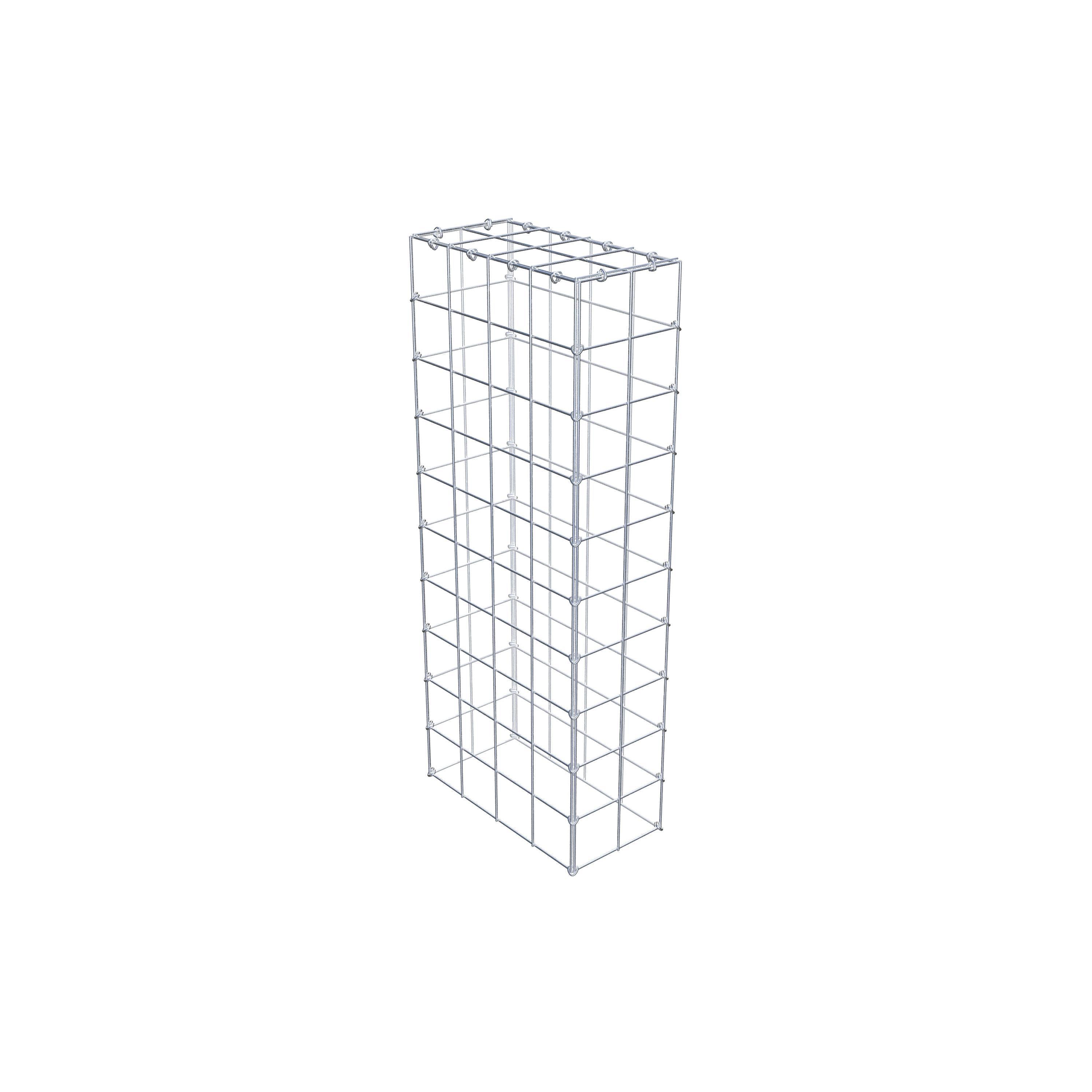 Anbaugabione Typ 3 100 cm x 40 cm x 20 cm (L x H x T), Maschenweite 10 cm x 10 cm, C-Ring