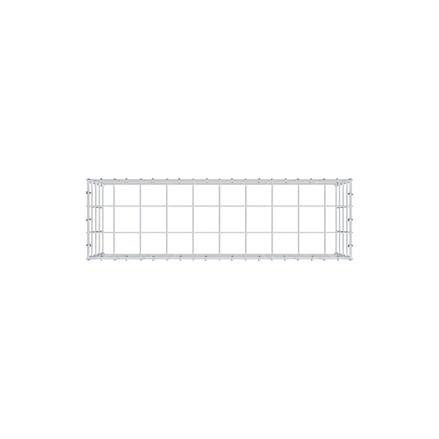 Anbaugabione Typ 3 100 cm x 40 cm x 30 cm (L x H x T), Maschenweite 10 cm x 10 cm, C-Ring