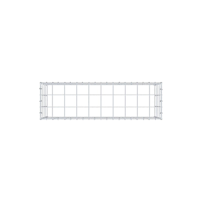 Anbaugabione Typ 3 100 cm x 40 cm x 30 cm (L x H x T), Maschenweite 10 cm x 10 cm, C-Ring