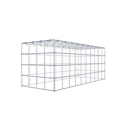 Anbaugabione Typ 3 100 cm x 40 cm x 40 cm (L x H x T), Maschenweite 10 cm x 10 cm, C-Ring