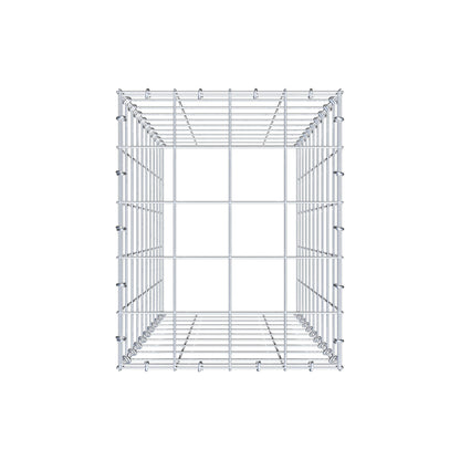 Anbaugabione Typ 3 100 cm x 40 cm x 50 cm (L x H x T), Maschenweite 10 cm x 10 cm, C-Ring