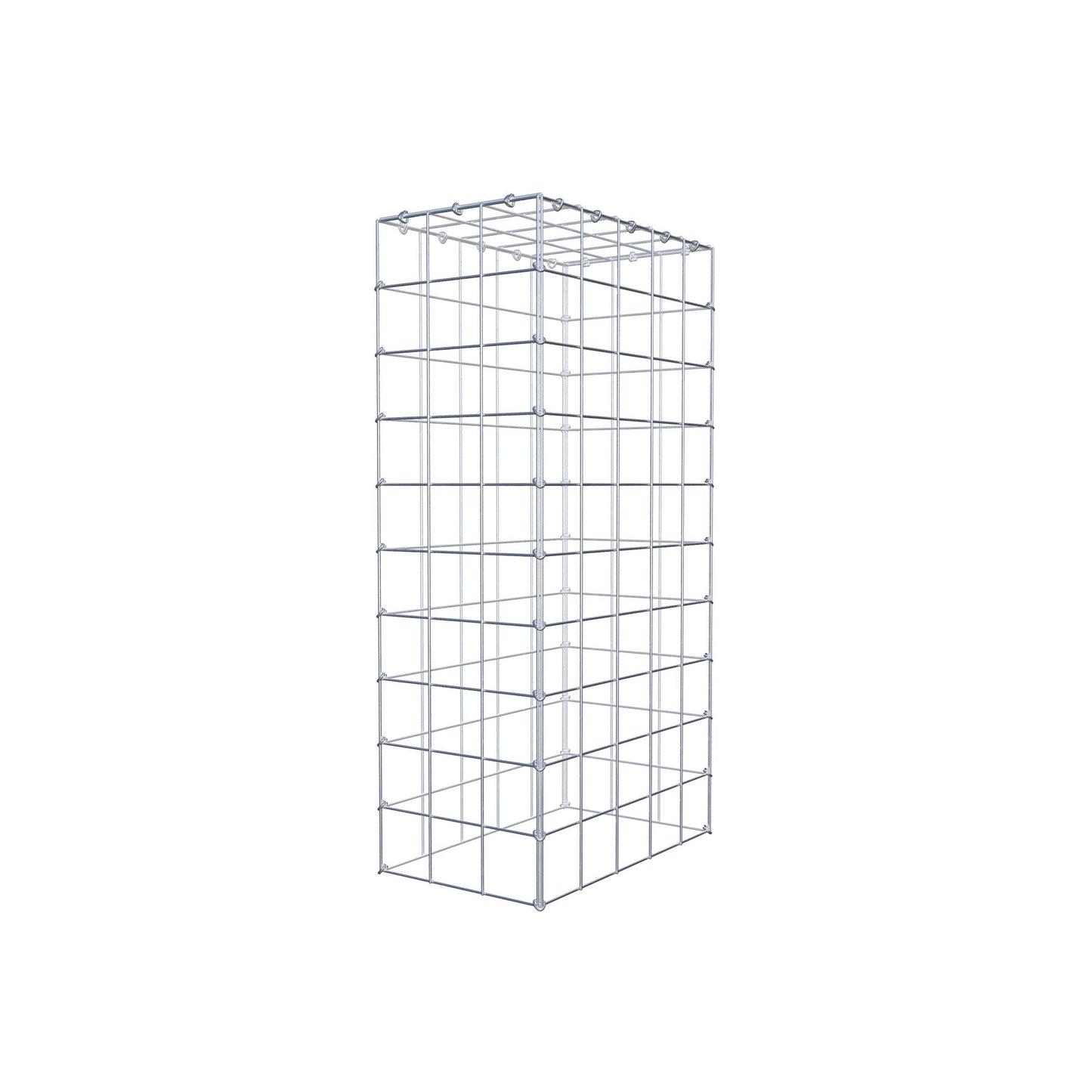 Anbaugabione Typ 3 100 cm x 50 cm x 30 cm (L x H x T), Maschenweite 10 cm x 10 cm, C-Ring