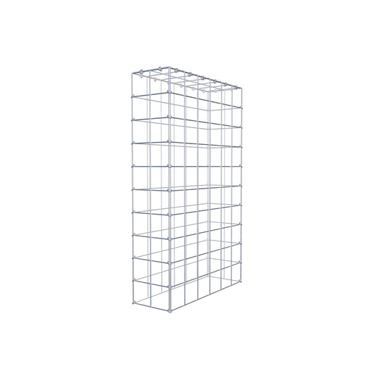 Monteret gabion type 3 100 cm x 60 cm x 20 cm (L x H x D), maskestørrelse 10 cm x 10 cm, C-ring