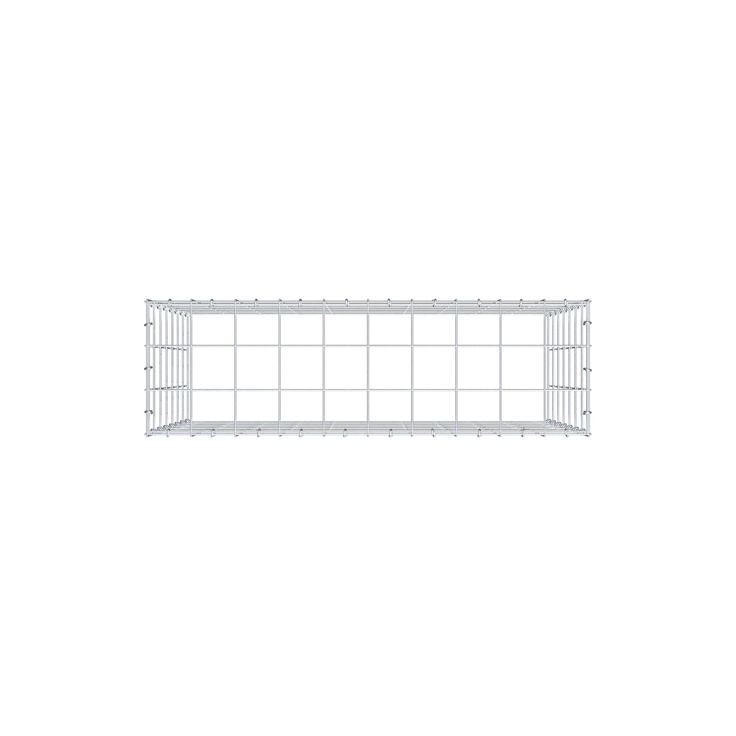 Anbaugabione Typ 3 100 cm x 70 cm x 30 cm (L x H x T), Maschenweite 10 cm x 10 cm, C-Ring