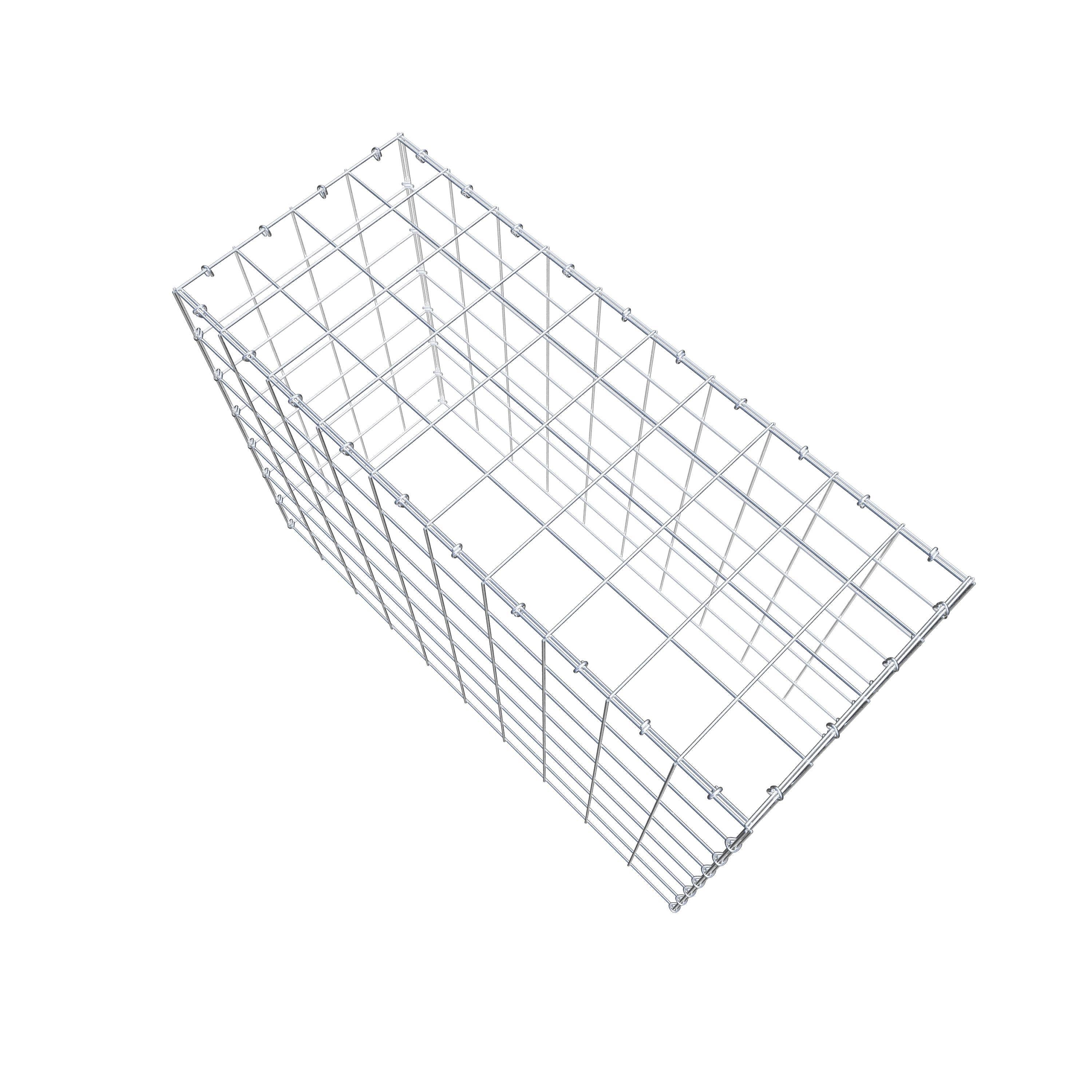 Anbaugabione Typ 3 100 cm x 70 cm x 40 cm (L x H x T), Maschenweite 10 cm x 10 cm, C-Ring