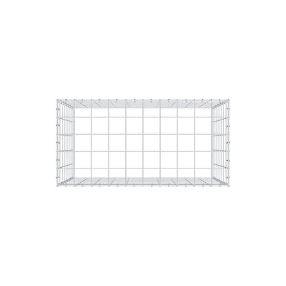 Monteret gabion type 3 100 cm x 70 cm x 50 cm (L x H x D), maskestørrelse 10 cm x 10 cm, C-ring