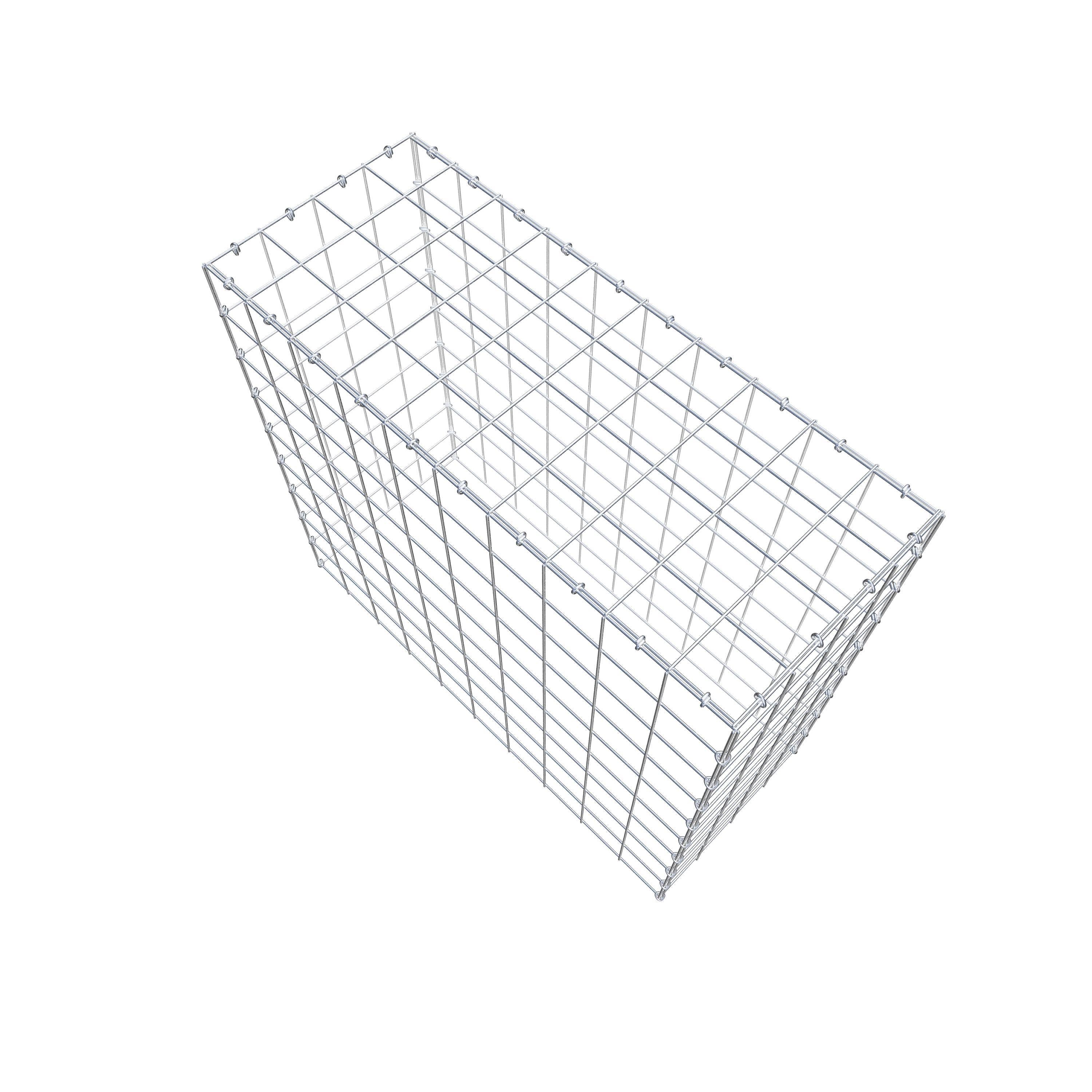 Anbaugabione Typ 3 100 cm x 90 cm x 40 cm (L x H x T), Maschenweite 10 cm x 10 cm, C-Ring