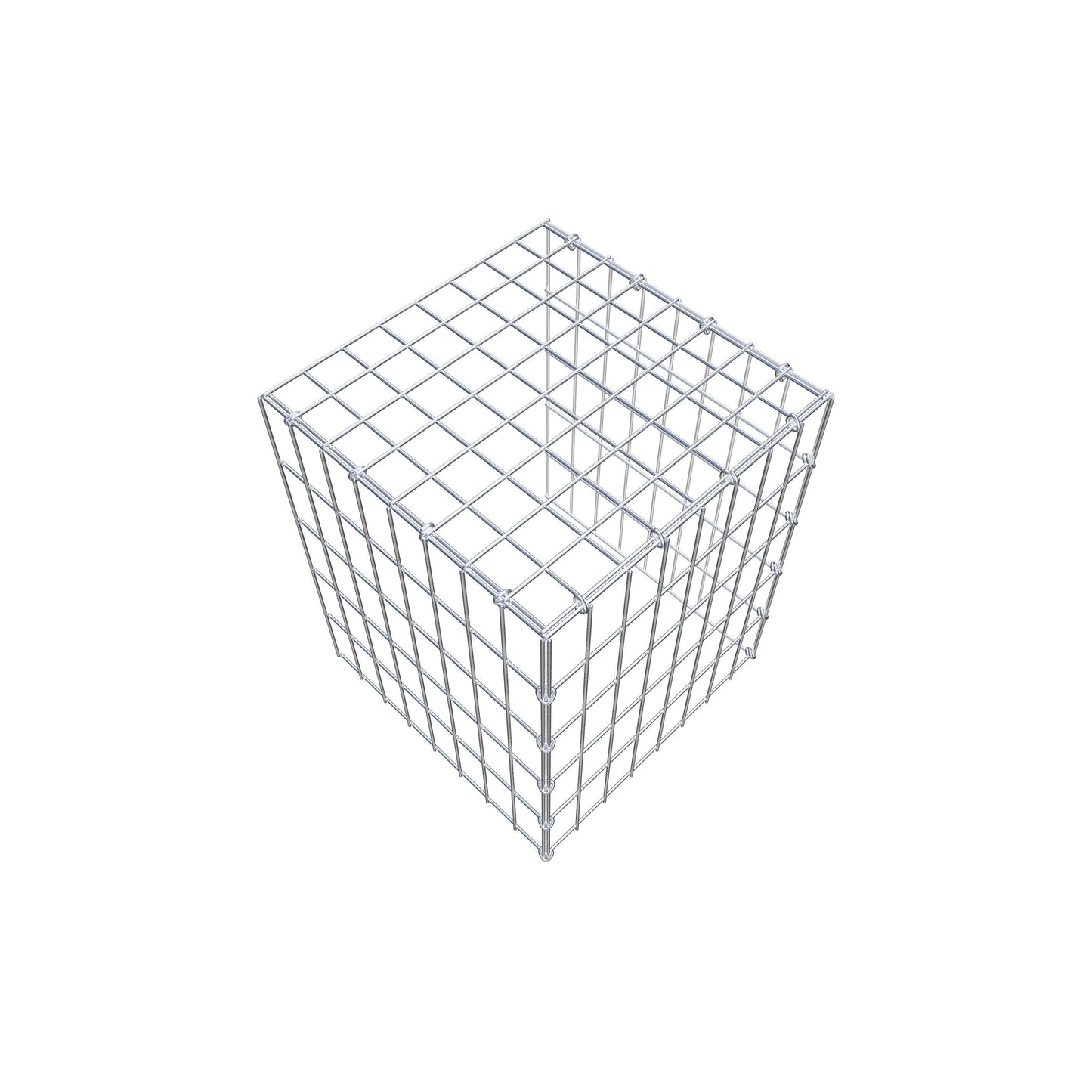 Anbaugabione Typ 4 50 cm x 40 cm x 40 cm (L x H x T), Maschenweite 5 cm x 10 cm, C-Ring