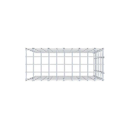 Anbaugabione Typ 4 50 cm x 50 cm x 20 cm (L x H x T), Maschenweite 5 cm x 10 cm, C-Ring