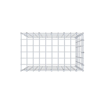 Anbaugabione Typ 4 50 cm x 50 cm x 30 cm (L x H x T), Maschenweite 5 cm x 10 cm, C-Ring