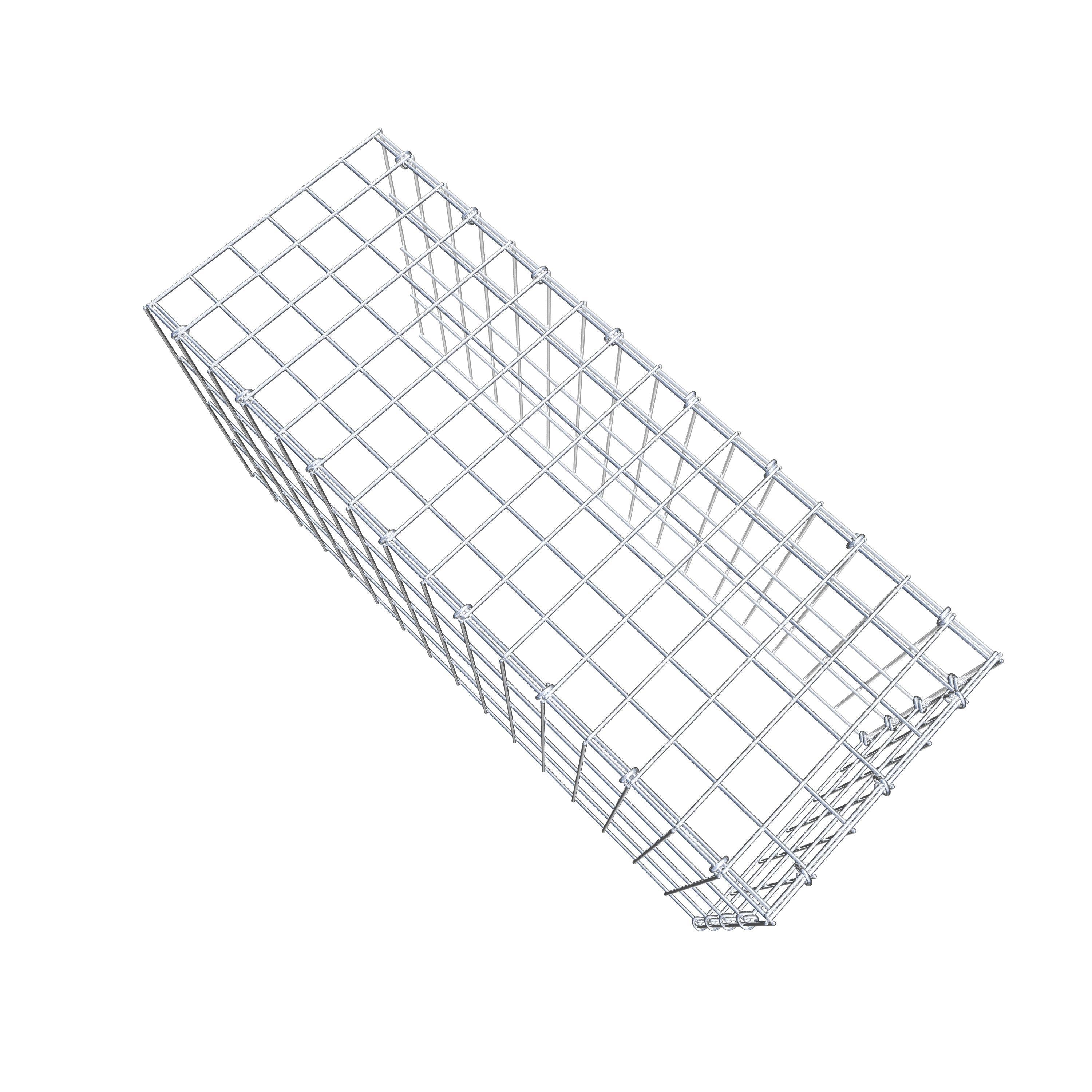 Anbaugabione Typ 4 80 cm x 40 cm x 30 cm (L x H x T), Maschenweite 5 cm x 10 cm, C-Ring