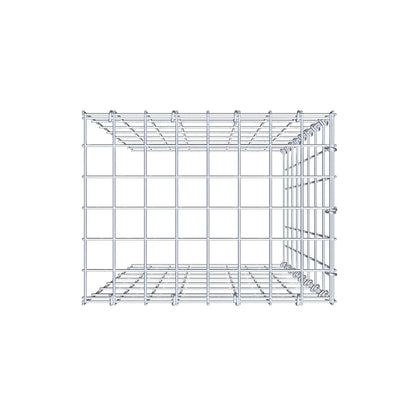 Anbaugabione Typ 4 80 cm x 40 cm x 30 cm (L x H x T), Maschenweite 5 cm x 10 cm, C-Ring