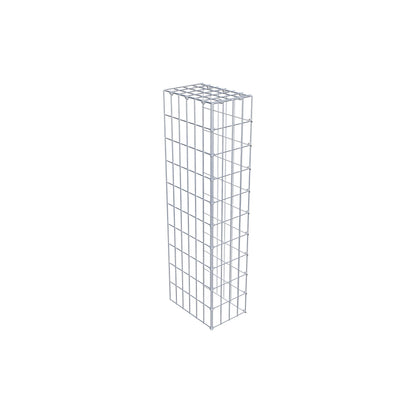 Mounted gabion type 4 100 cm x 30 cm x 20 cm (L x H x D), mesh size 5 cm x 10 cm, C-ring