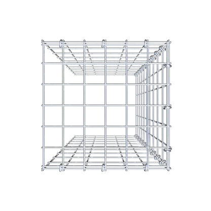 Anbaugabione Typ 4 100 cm x 30 cm x 30 cm (L x H x T), Maschenweite 5 cm x 10 cm, C-Ring