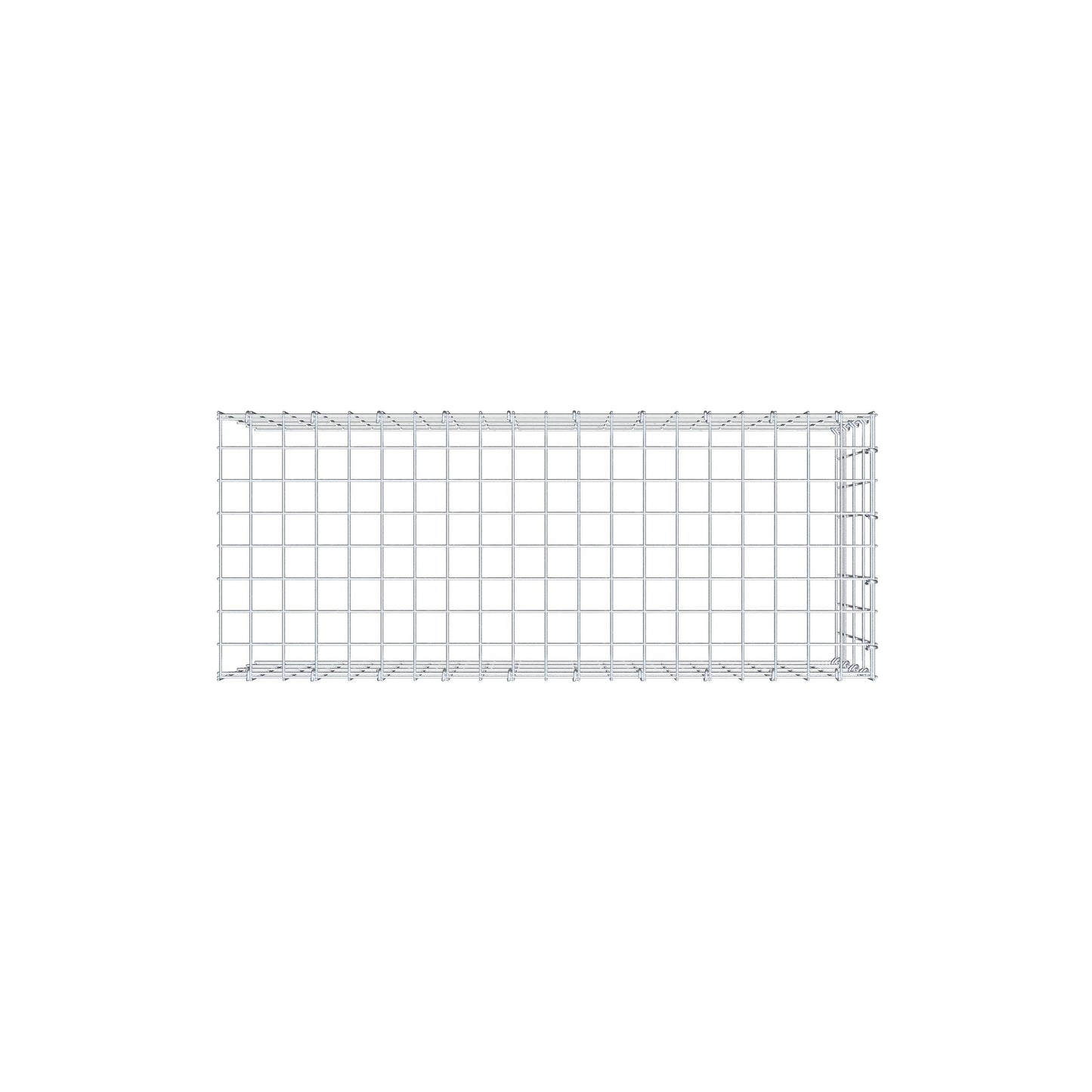 Anbaugabione Typ 4 100 cm x 40 cm x 40 cm (L x H x T), Maschenweite 5 cm x 10 cm, C-Ring
