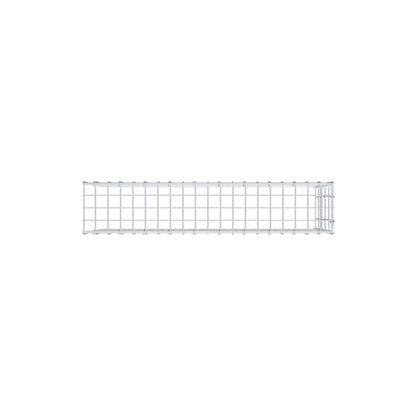 Anbaugabione Typ 4 100 cm x 50 cm x 20 cm (L x H x T), Maschenweite 5 cm x 10 cm, C-Ring