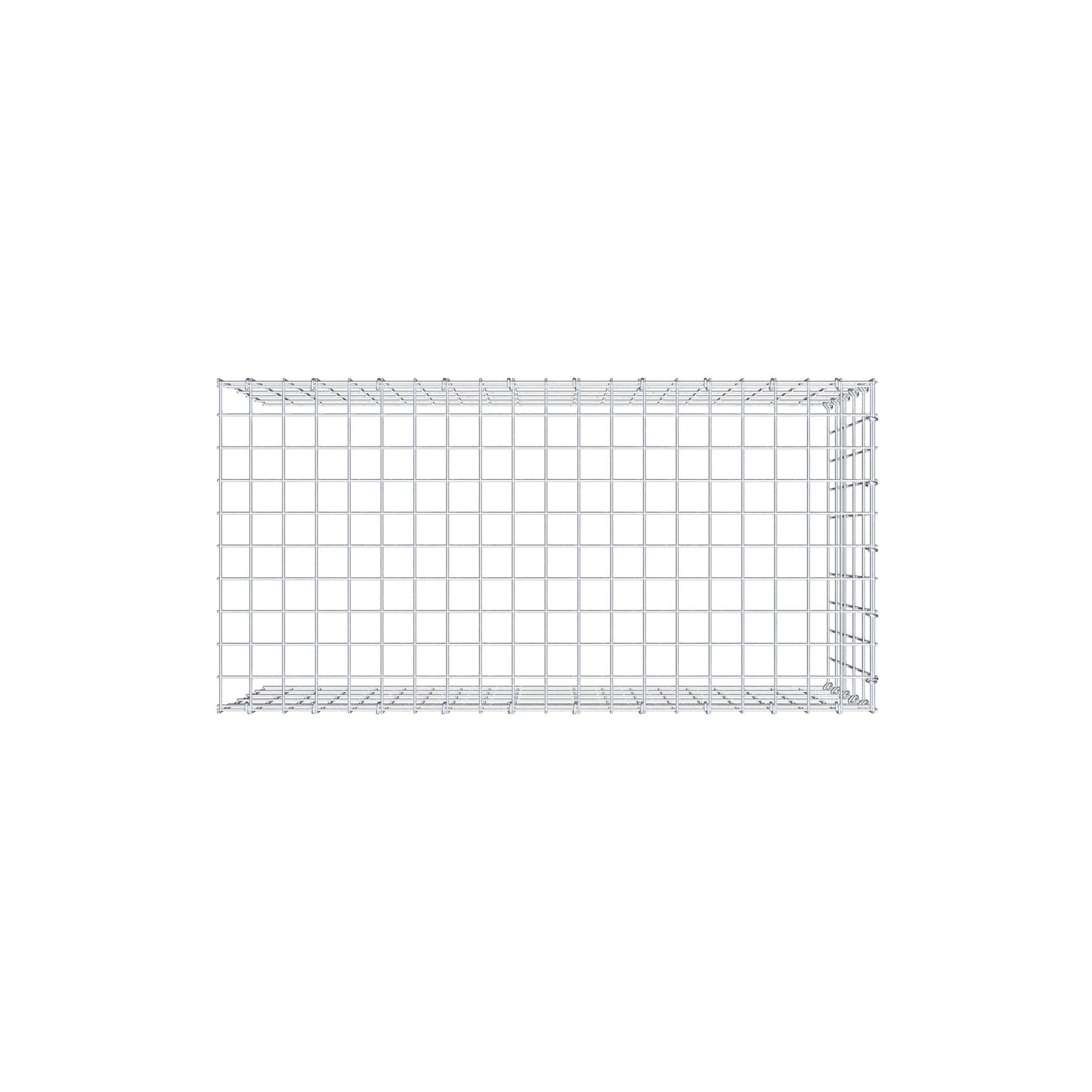 Anbaugabione Typ 4 100 cm x 50 cm x 50 cm (L x H x T), Maschenweite 5 cm x 10 cm, C-Ring