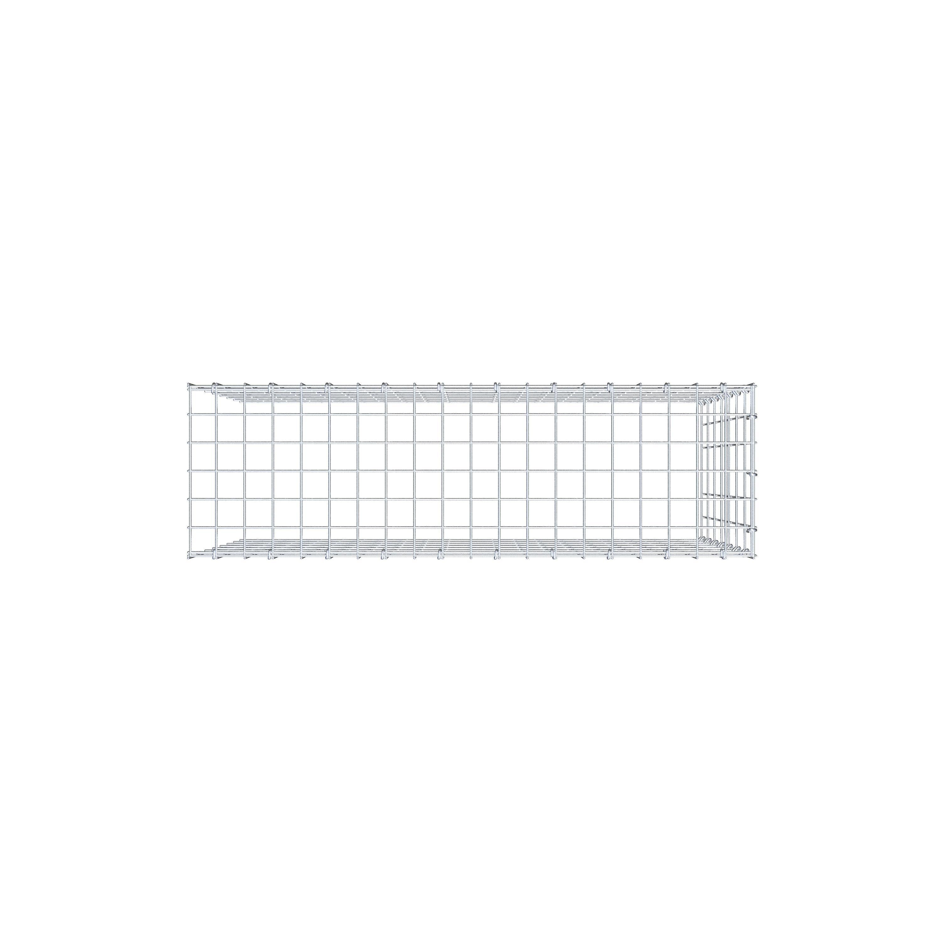 Anbaugabione Typ 4 100 cm x 70 cm x 30 cm (L x H x T), Maschenweite 5 cm x 10 cm, C-Ring