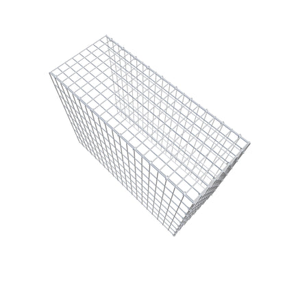Typ 4 påbyggnadsgabion 100 cm x 80 cm x 40 cm (L x H x D), maskstorlek 5 cm x 10 cm, C-ring