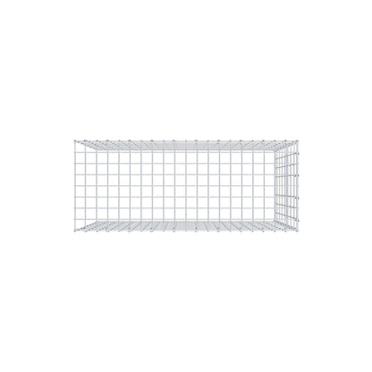 Typ 4 påbyggnadsgabion 100 cm x 80 cm x 40 cm (L x H x D), maskstorlek 5 cm x 10 cm, C-ring