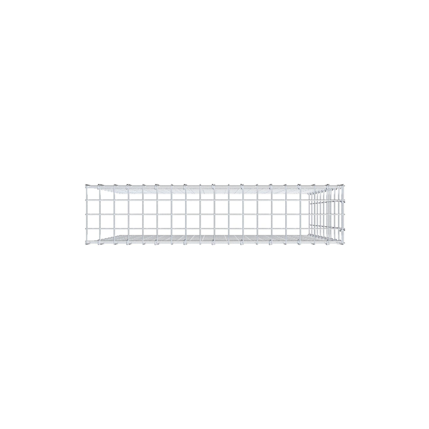 Anbaugabione Typ 4 100 cm x 90 cm x 20 cm (L x H x T), Maschenweite 5 cm x 10 cm, C-Ring