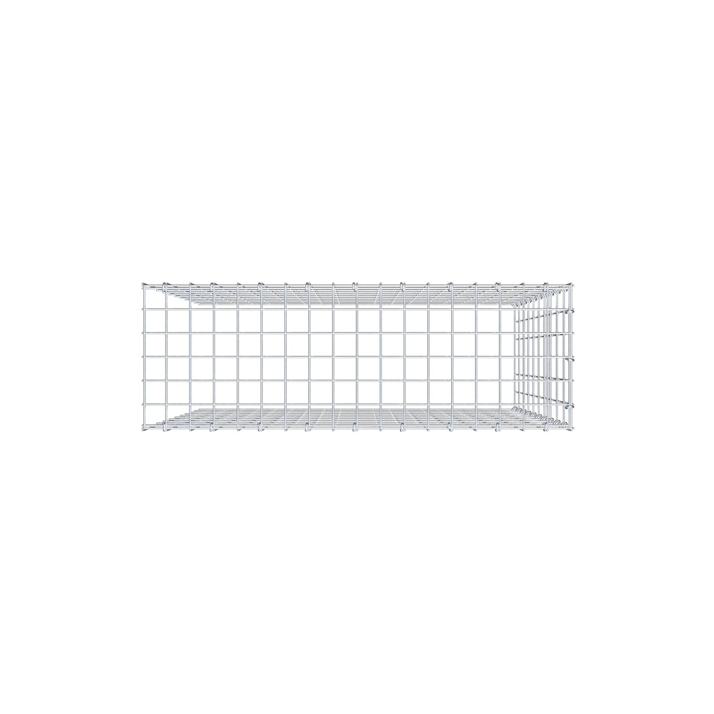 Extra gabion typ 4 100 cm x 90 cm x 30 cm (L x H x D), maskstorlek 5 cm x 10 cm, C-ring