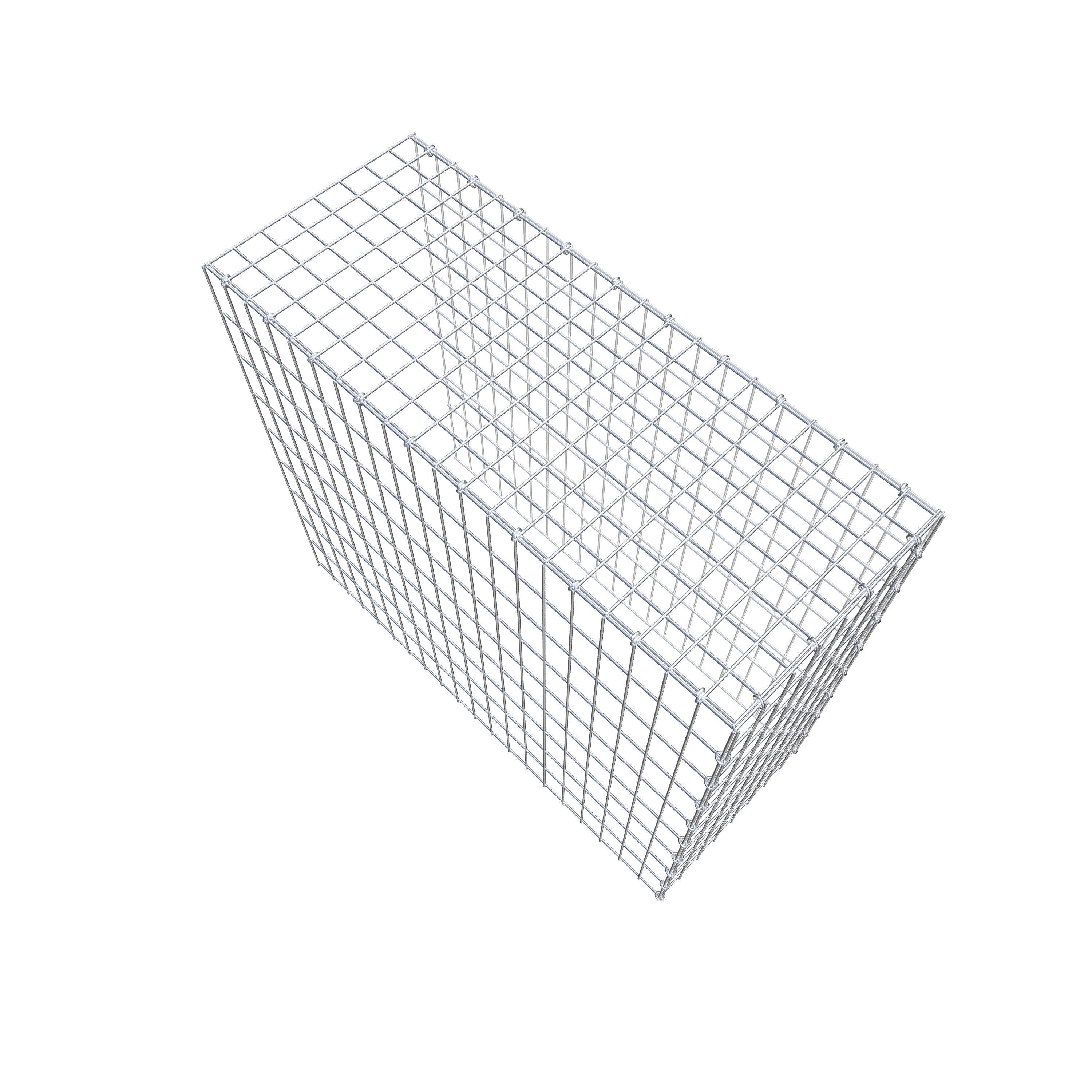 Mounted gabion type 4 100 cm x 90 cm x 40 cm (L x H x D), mesh size 5 cm x 10 cm, C-ring