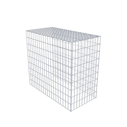 Mounted gabion type 4 100 cm x 90 cm x 50 cm (L x H x D), mesh size 5 cm x 10 cm, C-ring