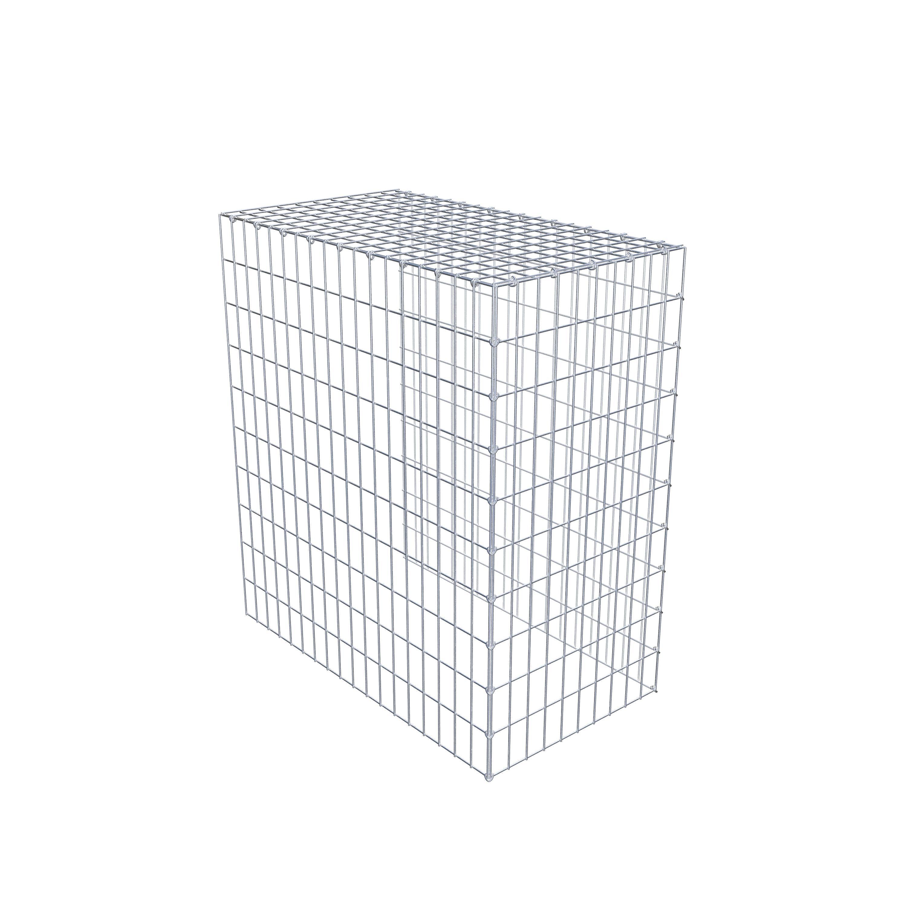 Monteret gabion type 4 100 cm x 90 cm x 50 cm (L x H x D), maskestørrelse 5 cm x 10 cm, C-ring