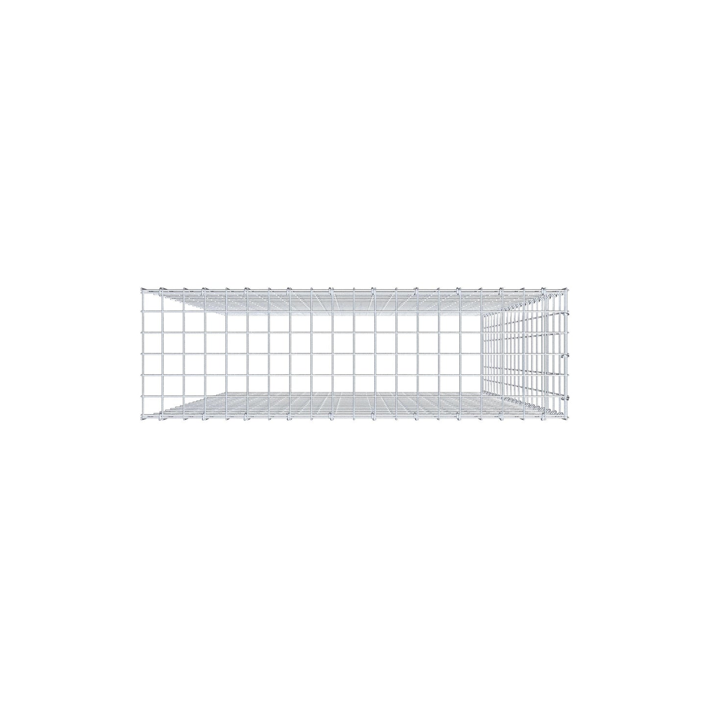 Extra gabion typ 4 200 cm x 100 cm x 30 cm (L x H x D), maskstorlek 5 cm x 10 cm, C-ring