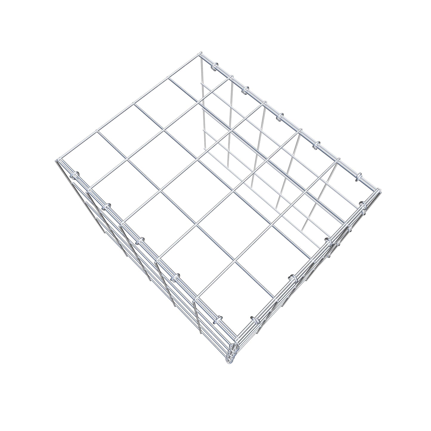 Anbaugabione Typ 4 50 cm x 40 cm x 40 cm (L x H x T), Maschenweite 10 cm x 10 cm, C-Ring