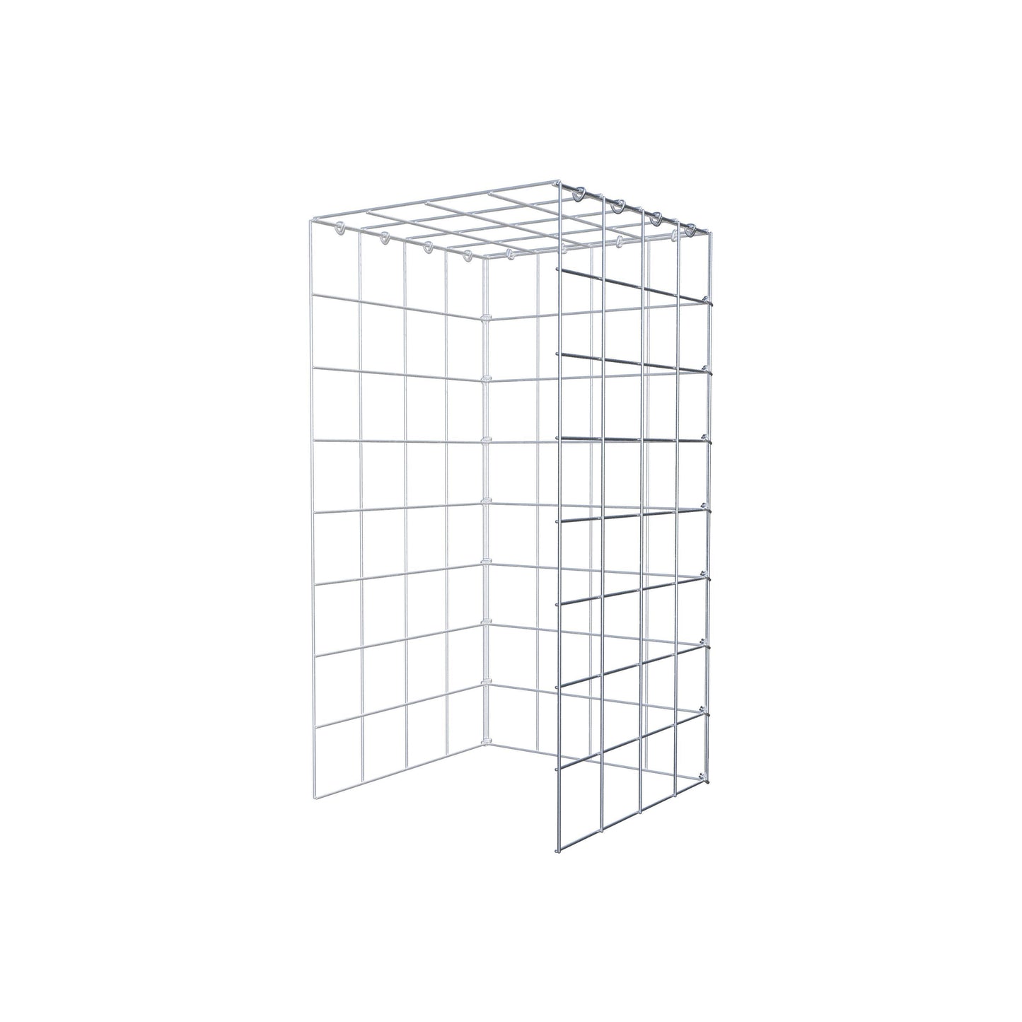 Anbaugabione Typ 4 80 cm x 40 cm x 40 cm (L x H x T), Maschenweite 10 cm x 10 cm, C-Ring