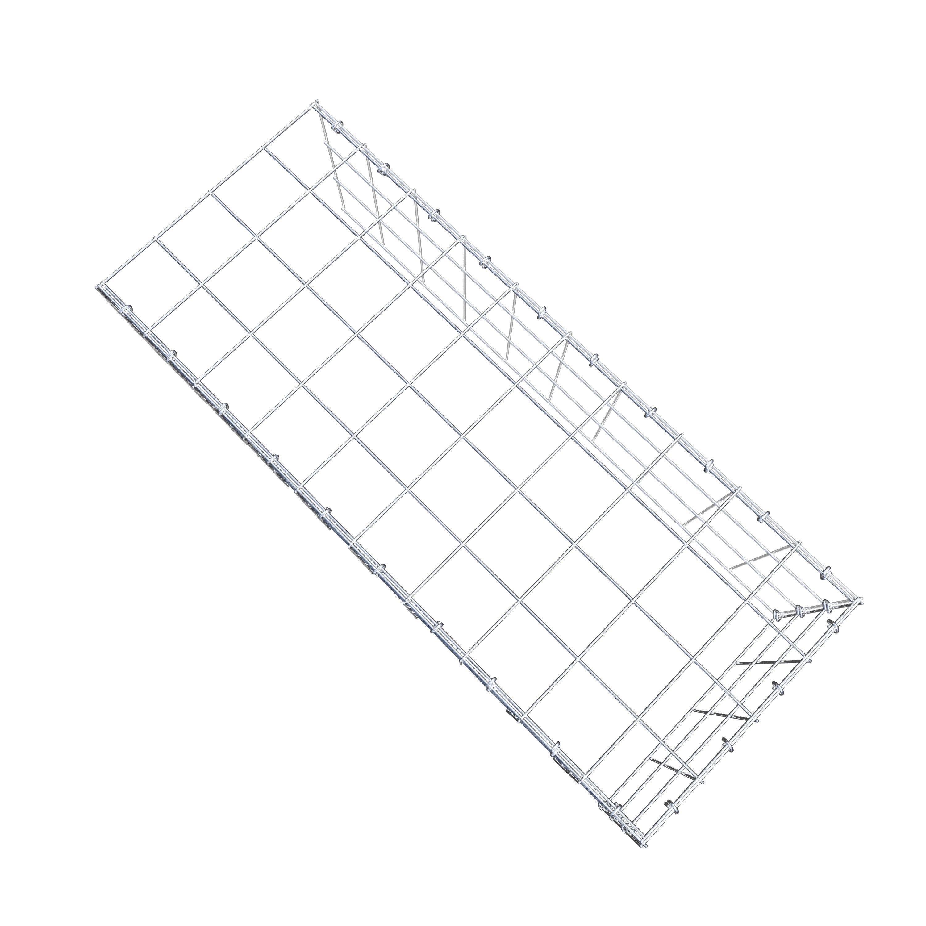 Anbaugabione Typ 4 100 cm x 30 cm x 40 cm (L x H x T), Maschenweite 10 cm x 10 cm, C-Ring