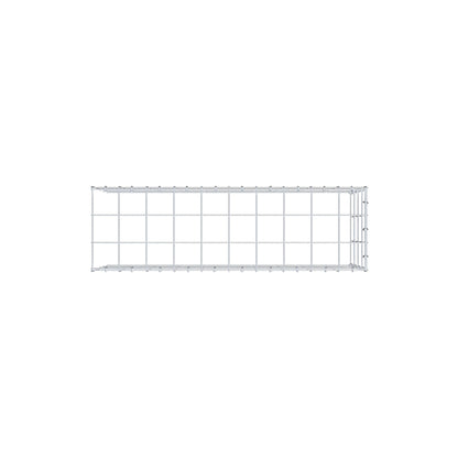 Anbaugabione Typ 4 100 cm x 40 cm x 30 cm (L x H x T), Maschenweite 10 cm x 10 cm, C-Ring