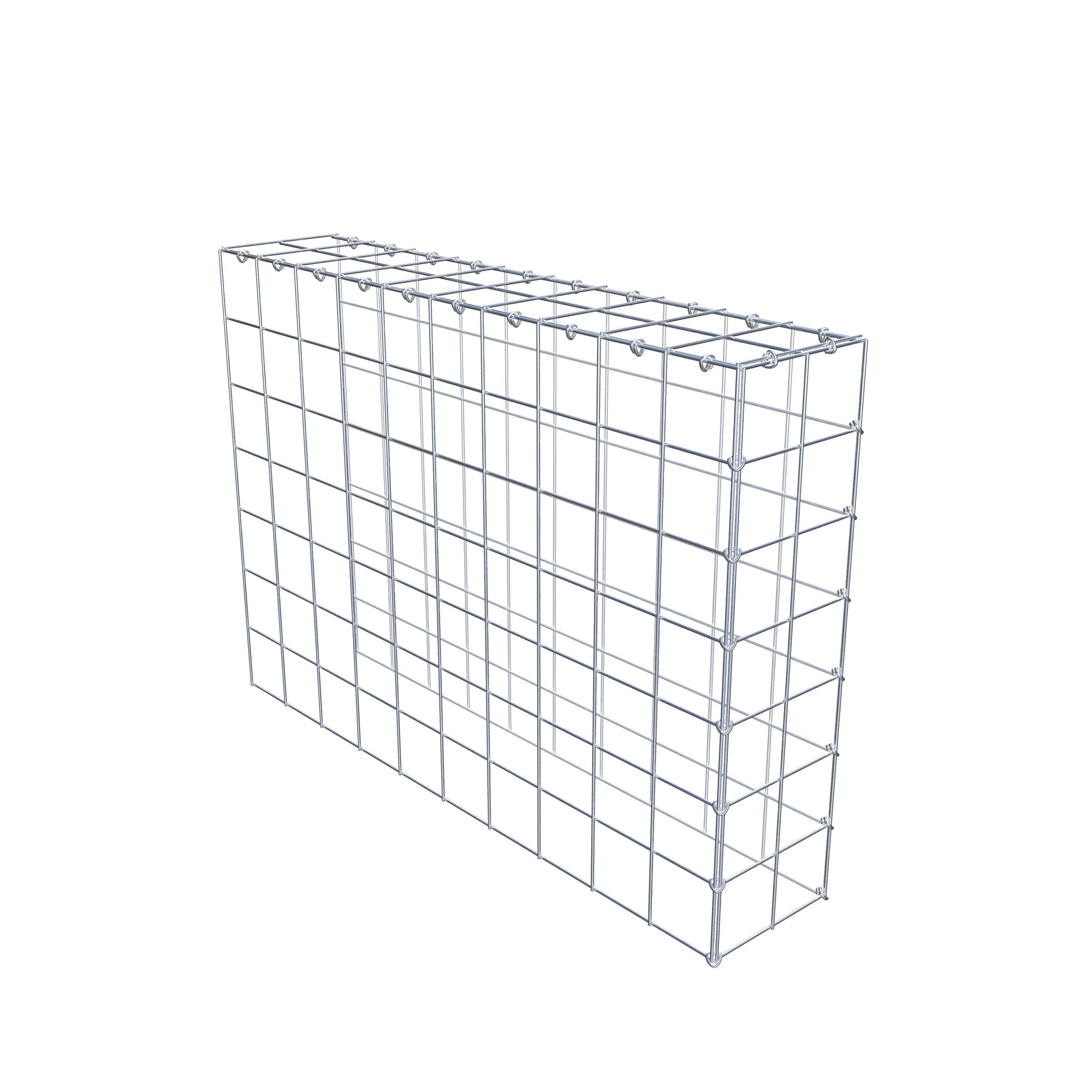 Anbaugabione Typ 4 100 cm x 70 cm x 20 cm (L x H x T), Maschenweite 10 cm x 10 cm, C-Ring