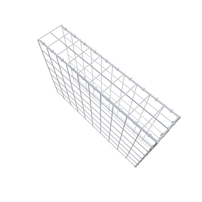 Opzetpaal type 4 100 cm x 70 cm x 20 cm (L x H x D), maaswijdte 10 cm x 10 cm, C-ring