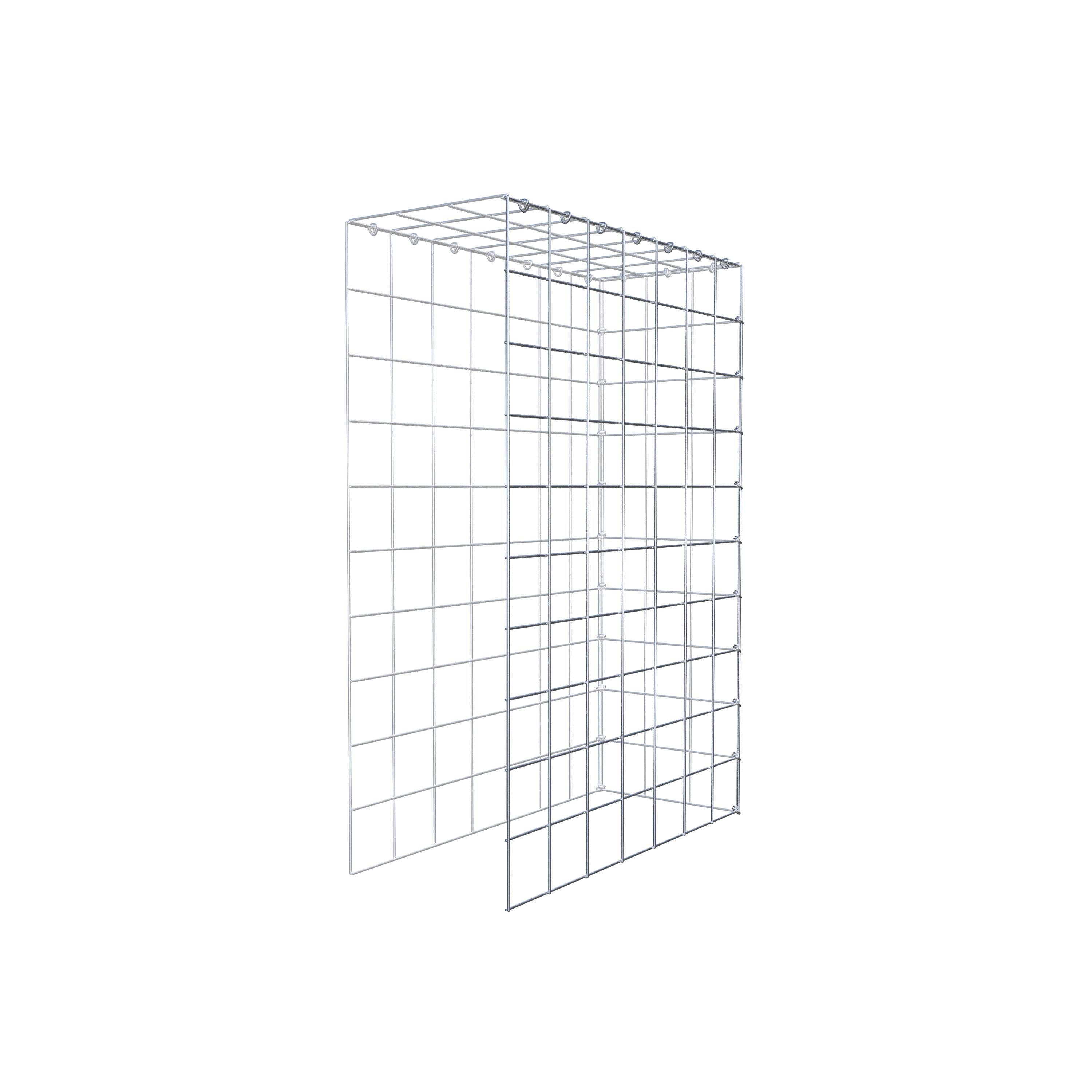 Monteret gabion type 4 100 cm x 70 cm x 30 cm (L x H x D), maskestørrelse 10 cm x 10 cm, C-ring