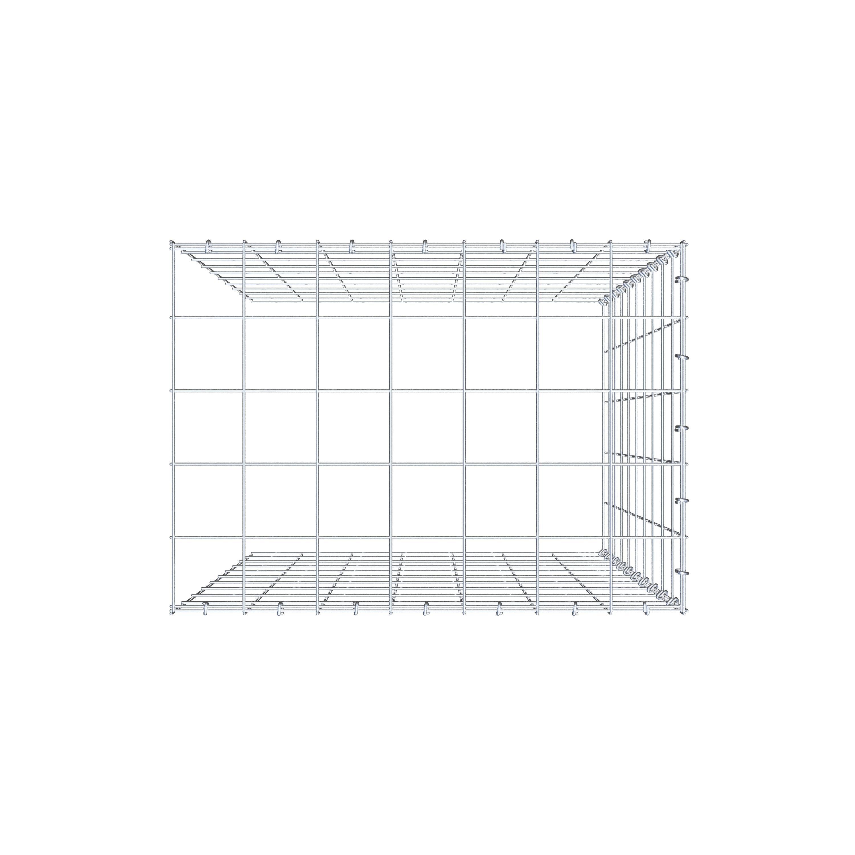 Anbaugabione Typ 4 100 cm x 70 cm x 50 cm (L x H x T), Maschenweite 10 cm x 10 cm, C-Ring