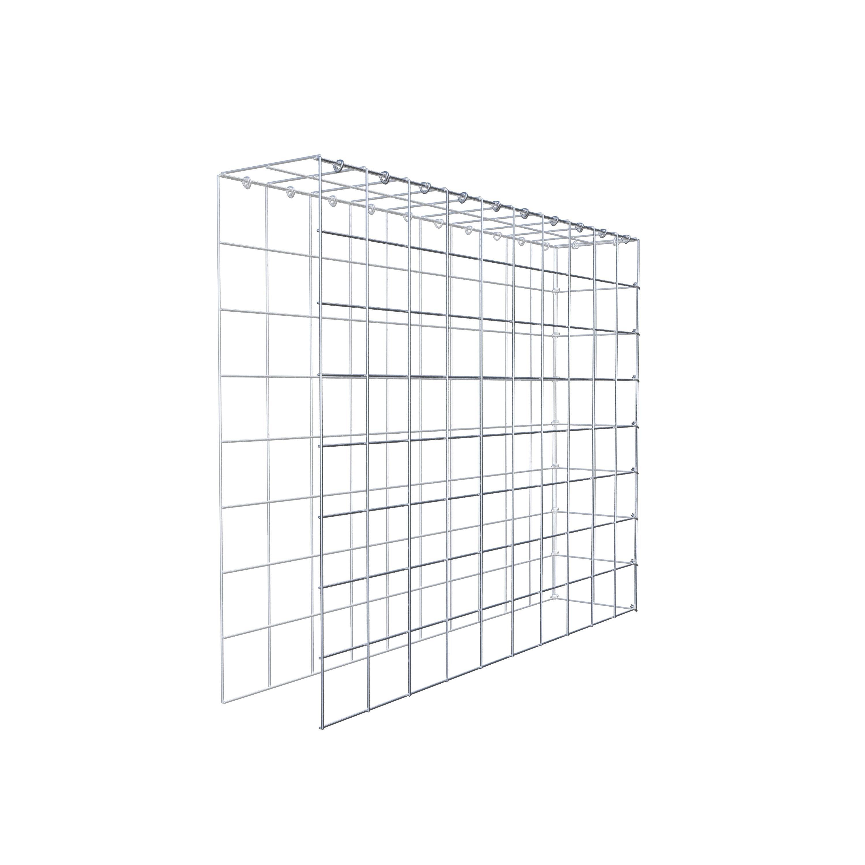 Anbaugabione Typ 4 100 cm x 80 cm x 20 cm (L x H x T), Maschenweite 10 cm x 10 cm, C-Ring