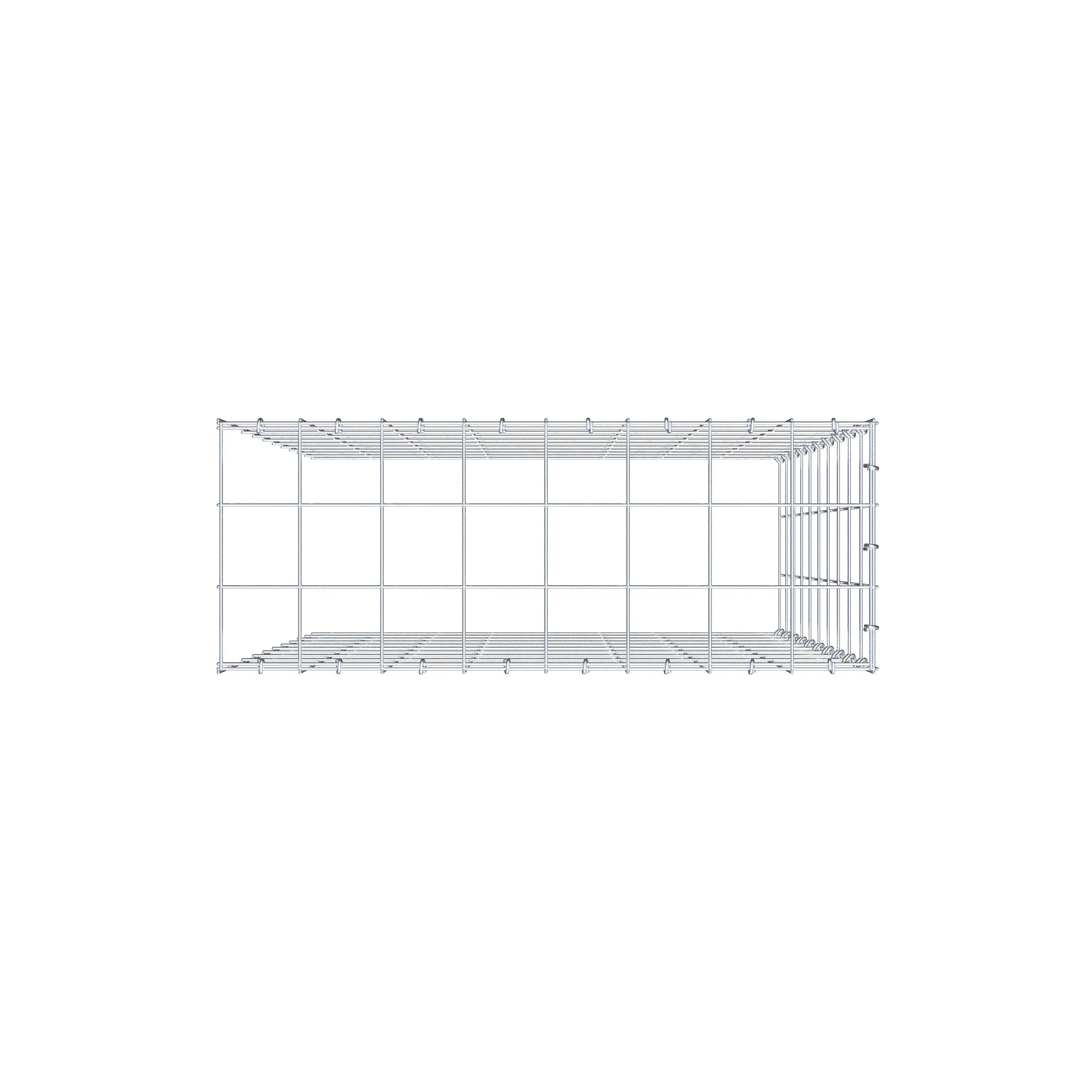 Anbaugabione Typ 4 100 cm x 80 cm x 30 cm (L x H x T), Maschenweite 10 cm x 10 cm, C-Ring