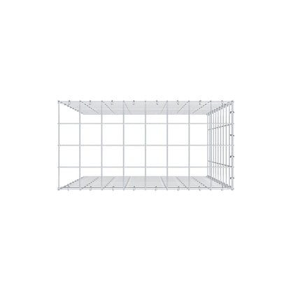 Anbaugabione Typ 4 100 cm x 80 cm x 40 cm (L x H x T), Maschenweite 10 cm x 10 cm, C-Ring