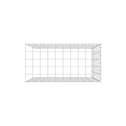 Anbaugabione Typ 4 100 cm x 100 cm x 50 cm (L x H x T), Maschenweite 10 cm x 10 cm, C-Ring